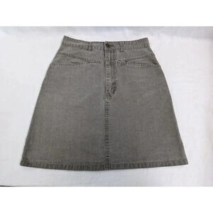 Katana by Texwood 1980s Vintage brown denim mini skirt women's size 9/10 B5